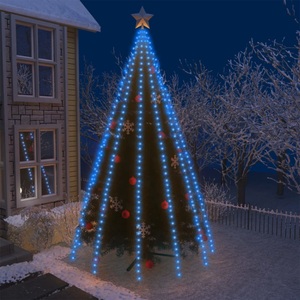 vidaXL, vidaXL Lichterkette mit 500 LEDs Blau 500 cm Innen Außen, vidaXL Weihnachtsbaum-Beleuchtung 500 LEDs Blau 500 cm