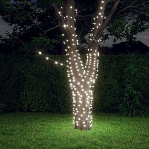 vidaXL, vidaXL Solar-Lichterketten 2 Stk. 2x200 LED Kaltweiß Indoor Outdoor, vidaXL Solar-Lichterkette 2 Stk. 2x200 LED Kaltweiß Innen Außen