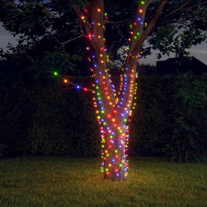 vidaXL, vidaXL Solar-Lichterketten 2 Stk. 2x200 LEDs Mehrfarbig Indoor Outdoor, vidaXL Solar-Lichterkette 2 Stk. 2x200 LED Mehrfarbig Innen Außen