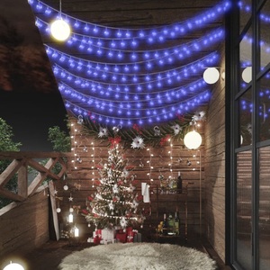 vidaXL, vidaXL LED-Lichterkette Kugeln 40m 400 LEDs Blau 8 Funktionen, vidaXL Lichterkette Kugeln 40 m 400 LED Blau 8 Funktionen