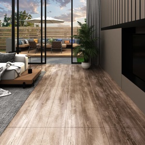 vidaXL, vidaXL PVC Laminat Dielen Selbstklebend 5,21m² 2mm Holzoptik Gewaschen, vidaXL PVC-Fliesen Selbstklebend 5,21 m² 2 mm Holzoptik Gewaschen