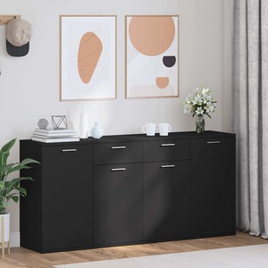 vidaXL Sideboard Schwarz 160x36x75 cm Spanplatte