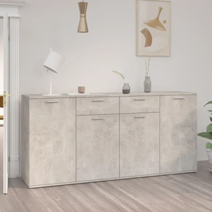 vidaXL, vidaXL Sideboard Betongrau 160x36x75 cm Spanplatte
