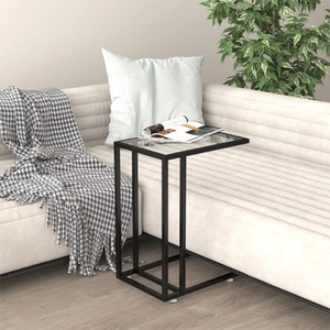 vidaXL, vidaXL Computer-Beistelltisch Transparent 50x35x65 cm Hartglas, vidaXL Computer-Beistelltisch Transparent 50x35x65 cm Hartglas