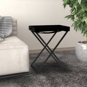 vidaXL, vidaXL Klapptisch Schwarz 48x34x61 cm MDF, vidaXL Klapptisch Schwarz 48x34x61 cm MDF