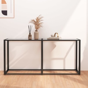 vidaXL, vidaXL Konsolentisch Transparent 160x35x75,5 cm Hartglas