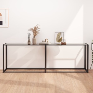 vidaXL, vidaXL Konsolentisch Transparent 220x35x75,5 cm Hartglas