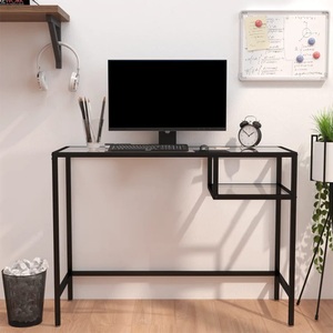 vidaXL, vidaXL Computertisch Transparent 100x36x74 cm Glas, vidaXL Computertisch Transparent 100x36x74 cm Glas