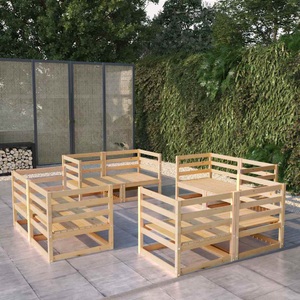 vidaXL, vidaXL 8-tlg. Garten-Lounge-Set Massivholz Kiefer