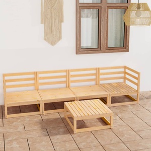 vidaXL, vidaXL 5-tlg. Garten-Lounge-Set Massivholz Kiefer, 