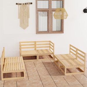 vidaXL, vidaXL 6-tlg. Garten-Lounge-Set Massivholz Kiefer