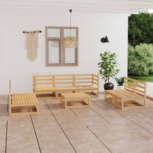 vidaXL, vidaXL 8-tlg. Garten-Lounge-Set Massivholz Kiefer