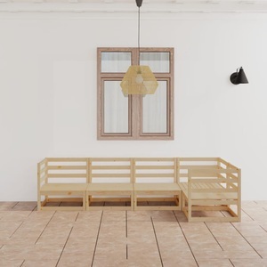 vidaXL, vidaXL 5-tlg. Garten-Lounge-Set Massivholz Kiefer