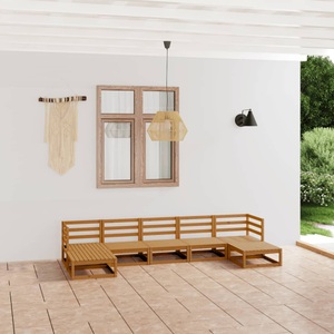 vidaXL, vidaXL 7-tlg. Garten-Lounge-Set Massivholz Kiefer, vidaXL 7-tlg. Garten-Lounge-Set Massivholz Kiefer
