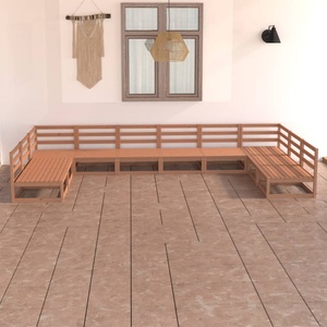 vidaXL, vidaXL 10-tlg. Garten-Lounge-Set Massivholz Kiefer, vidaXL 10-tlg. Garten-Lounge-Set Massivholz Kiefer
