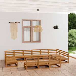vidaXL, vidaXL 13-tlg. Garten-Lounge-Set Massivholz Kiefer, vidaXL 13-tlg. Garten-Lounge-Set Massivholz Kiefer