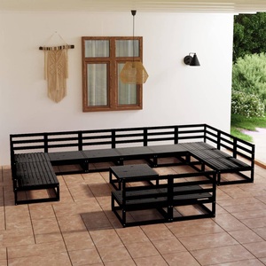 vidaXL, vidaXL 13-tlg. Garten-Lounge-Set Massivholz Kiefer, vidaXL 13-tlg. Garten-Lounge-Set Massivholz Kiefer