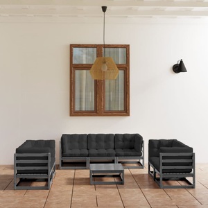 vidaXL, vidaXL 8-tlg. Garten-Lounge-Set mit Kissen Kiefer Massivholz, vidaXL 8-tlg. Garten-Lounge-Set mit Kissen Kiefer Massivholz