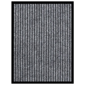 vidaXL, vidaXL Fußmatte Grau Gestreift 40x60 cm, vidaXL Fußmatte Grau Gestreift 40x60 cm