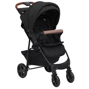 vidaXL, vidaXL 2-in-1 Kinderwagen Anthrazit Stahl