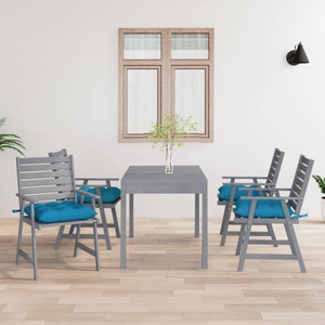 vidaXL, vidaXL Garten-Essstühle mit Kissen 4 Stk. Massivholz Akazie