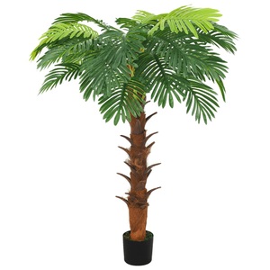 vidaXL, vidaXL Künstliche Palme Cycas mit Topf 160 cm Grün, vidaXL Künstliche Palme Cycas mit Topf 160 cm Grün