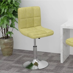 vidaXL, vidaXL Drehbarer Barhocker Grün Stoff, 
