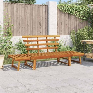 vidaXL, vidaXL Gartenbank 2-in-1 190 cm Massivholz Akazie
