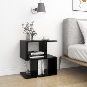 vidaXL, vidaXL Nachttisch Schwarz 50x30x51,5 cm Spanplatte, vidaXL Nachttisch Schwarz 50x30x51,5 cm Holzwerkstoff
