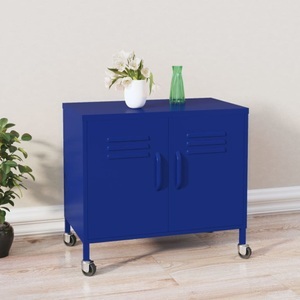 vidaXL, vidaXL Lagerschrank Marineblau 60x35x56 cm Stahl, vidaXL Lagerschrank Marineblau 60x35x56 cm Stahl