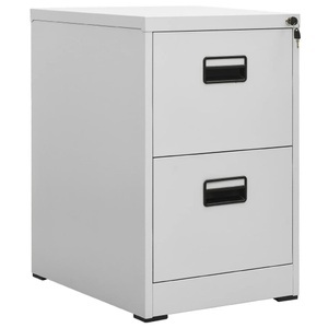 vidaXL, vidaXL Aktenschrank Hellgrau 46x62x72,5 cm Stahl, vidaXL Aktenschrank Hellgrau 46x62x72,5 cm Stahl