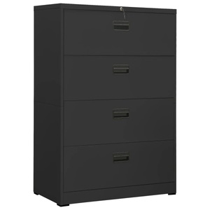 vidaXL, vidaXL Aktenschrank Anthrazit 90x46x134 cm Stahl, vidaXL Aktenschrank Anthrazit 90x46x134 cm Stahl