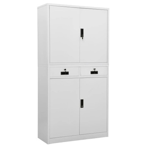 vidaXL, vidaXL Büroschrank Hellgrau 90x40x180 cm Stahl, vidaXL Büroschrank Hellgrau 90x40x180 cm Stahl