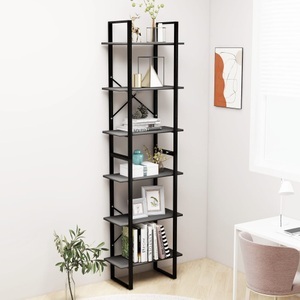 vidaXL, vidaXL Lagerregal Grau 60x30x210 cm Holzwerkstoff, vidaXL Lagerregal Grau 60x30x210 cm Holzwerkstoff