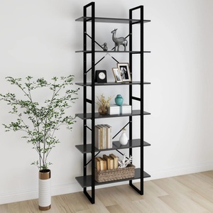 vidaXL, vidaXL Hochschrank Grau 80x30x210 cm Holzwerkstoff, 