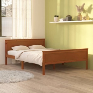 vidaXL, vidaXL Massivholzbett Honigbraun Kiefernholz 120x200 cm, vidaXL Massivholzbett Honigbraun Kiefernholz 120x200 cm