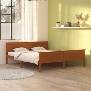 vidaXL, vidaXL Massivholzbett Honigbraun Kiefernholz 180x200 cm, vidaXL Massivholzbett Honigbraun Kiefernholz 180x200 cm