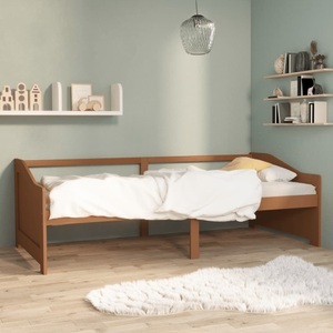 vidaXL, vidaXL Tagesbett 3-Sitzer Honigbraun Massivholz Kiefer 90x200 cm, vidaXL Tagesbett 3-Sitzer Honigbraun Massivholz Kiefer 90x200 cm