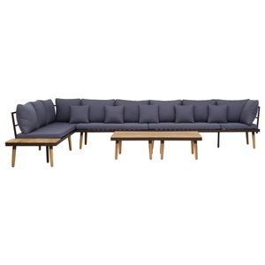 vidaXL, vidaXL Garten-Lounge-Set 8-Sitzer mit Kissen Massivholz Akazie, 