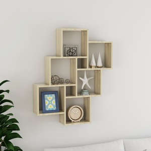 vidaXL, vidaXL Würfelregal Sonoma-Eiche 78x15x93 cm Spanplatte, vidaXL Würfelregal Sonoma-Eiche 78x15x93 cm Holzwerkstoff