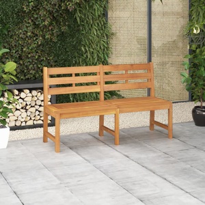 vidaXL, vidaXL Gartenbank 150 cm Massivholz Teak, vidaXL Gartenbank 150 cm Massivholz Teak