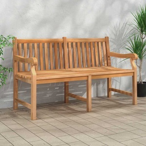 vidaXL, vidaXL Gartenbank 150 cm Massivholz Teak
