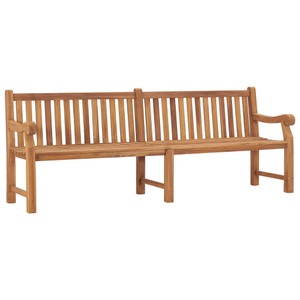 vidaXL, vidaXL Gartenbank 228 cm Massivholz Teak, 