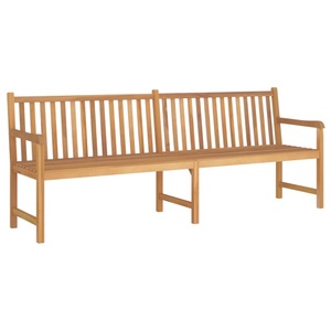 vidaXL, vidaXL Gartenbank 228 cm Massivholz Teak