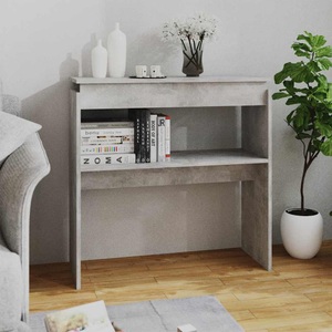 vidaXL, vidaXL Konsolentisch Betongrau 80x30x80 cm Spanplatte, vidaXL Konsolentisch Betongrau 80x30x80 cm Holzwerkstoff