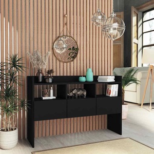 vidaXL, vidaXL Sideboard Schwarz 105x30x70 cm Spanplatte