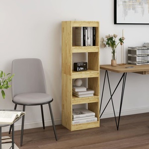 vidaXL, vidaXL Bücherregal Raumteiler 40x30x135,5 cm Massivholz Kiefer