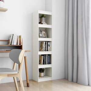 vidaXL, vidaXL Bücherregal/Raumteiler Weiß 40x30x167,5 cm Massivholz Kiefer, vidaXL Bücherregal/Raumteiler Weiß 40x30x167,5 cm Massivholz Kiefer