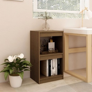 vidaXL, vidaXL Bücherregal Honigbraun 40x30x71,5 cm Massivholz Kiefer
