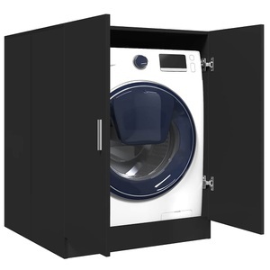 vidaXL, vidaXL Waschmaschinenschrank Schwarz 71x71,5x91,5 cm, vidaXL Waschmaschinenschrank Schwarz 71x71,5x91,5 cm